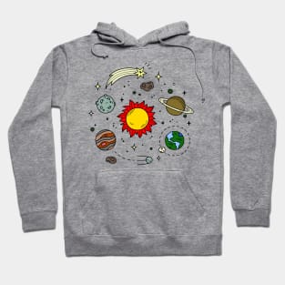 Planets Rotation Solar Hoodie